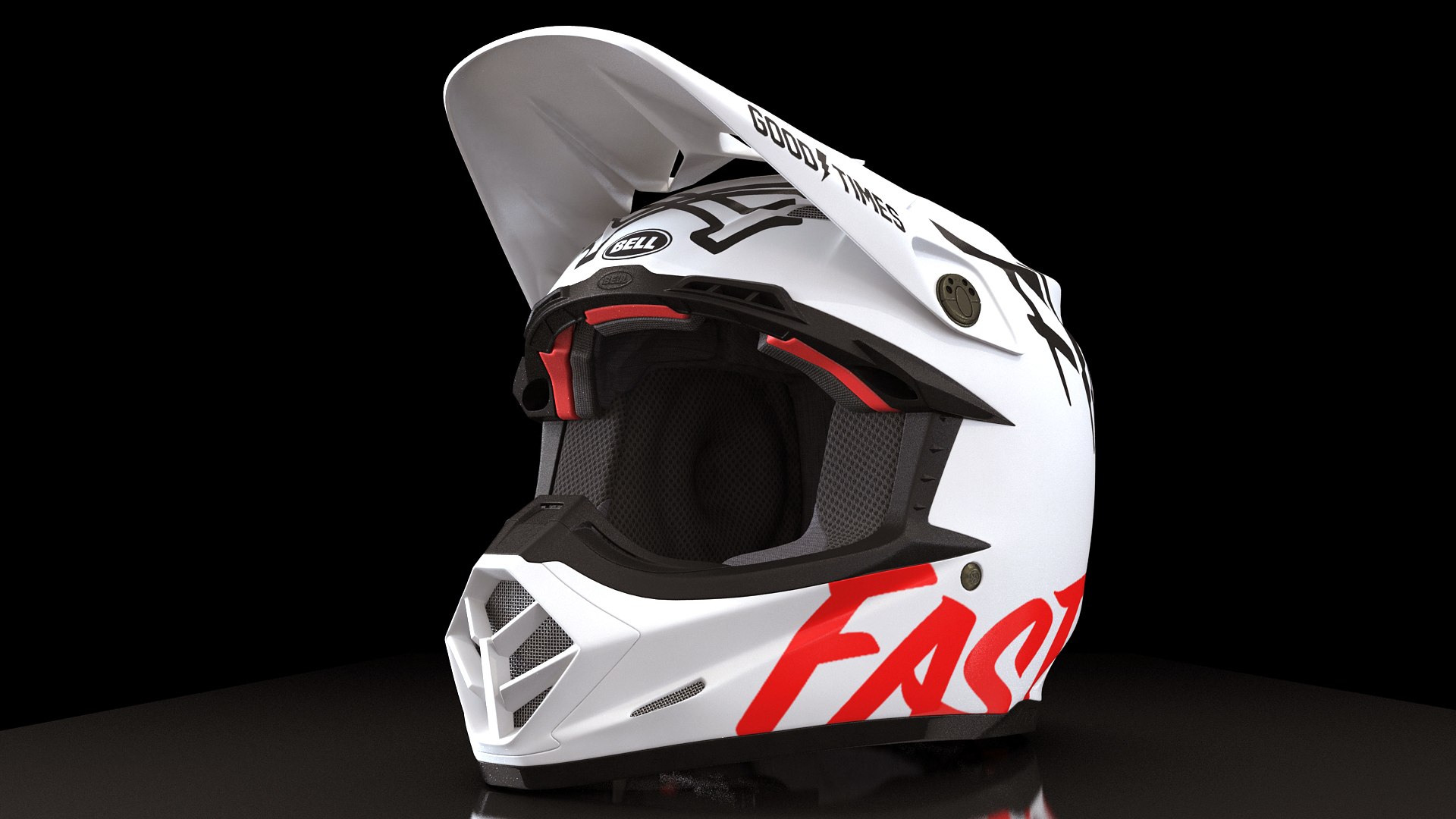 Motorcycle Helmet Bell 3D model preview