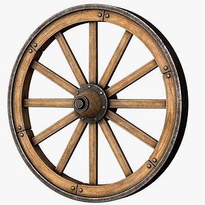3D Medieval Wheel model