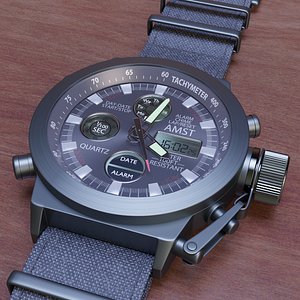 Chronograph watch AMST 3003 on Nato strap