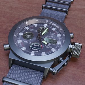 Chronograph watch AMST 3003 on Nato strap