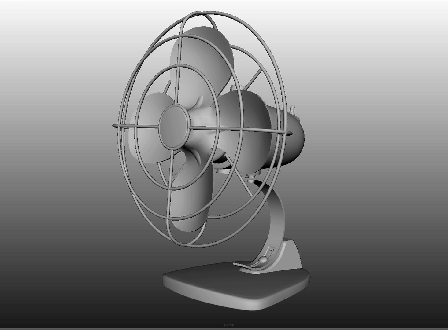 Vintage Desk Fan Model - TurboSquid 1718752