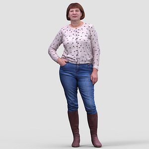 realistic human obj