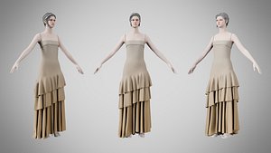 Dress 39 Grullo 3D model