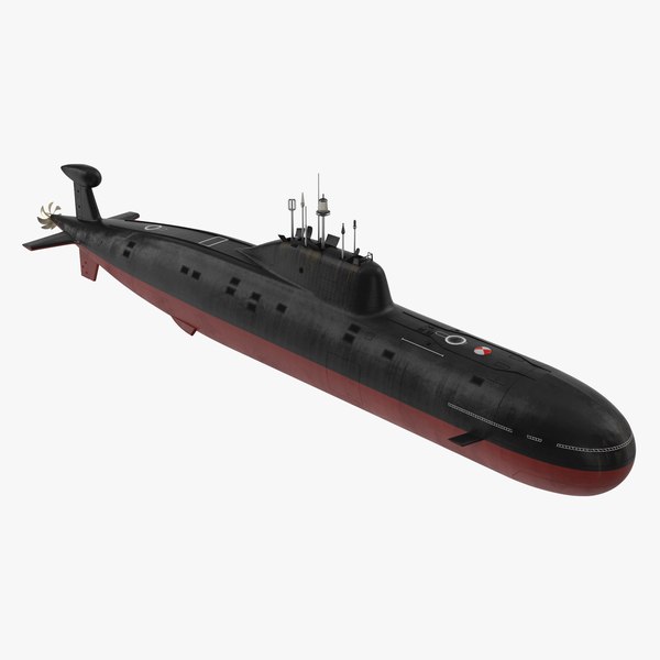 3D модель Атомная подводная лодка класса Акула - TurboSquid 1158203