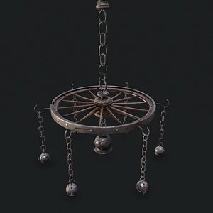 3D chandelier wheel model