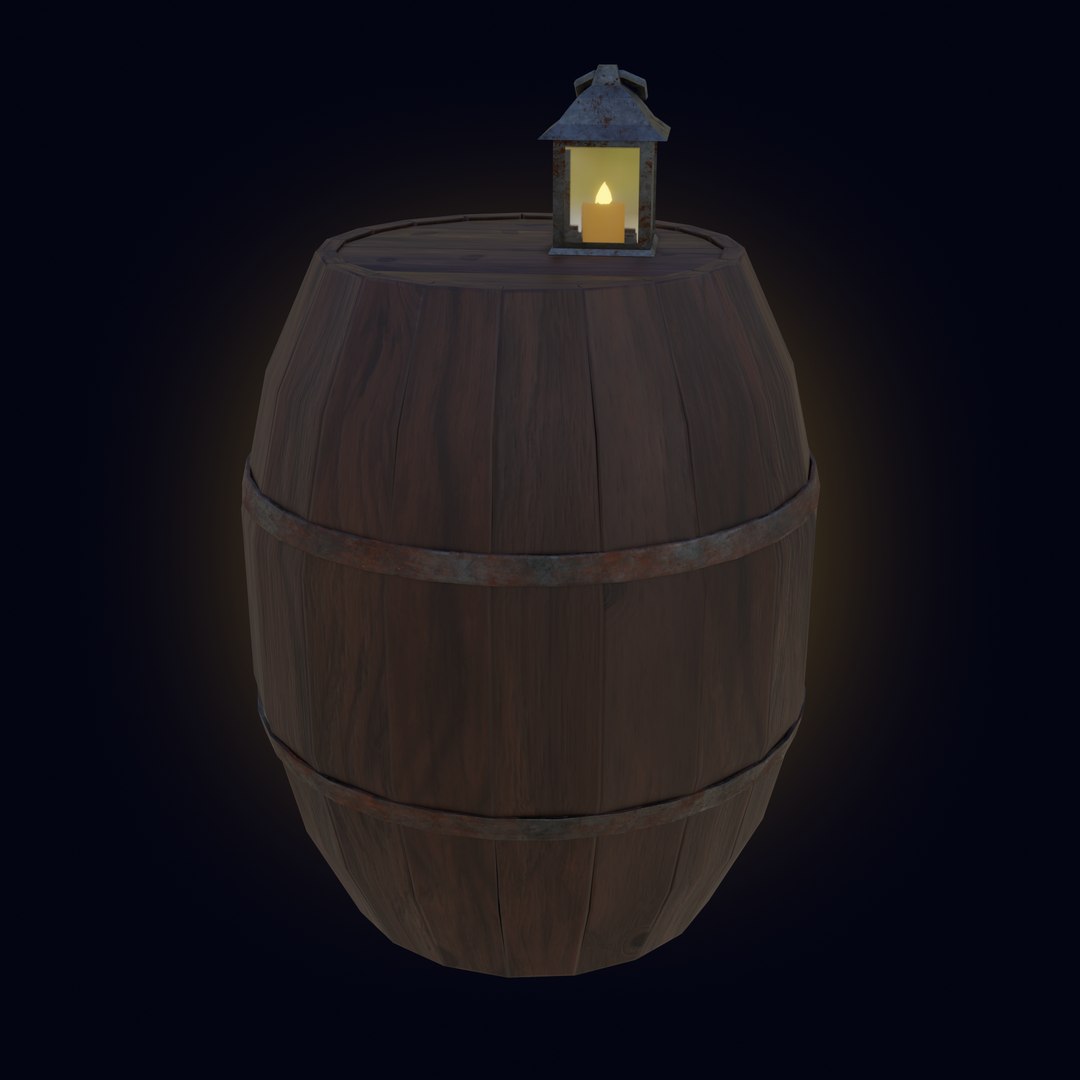 3D Old barrel with rusted lantern PBR low-poly game-ready Low-poly 3D model model https://p.turbosquid.com/ts-thumb/lb/rcZiRY/UL/screen2/png/1628715908/1920x1080/fit_q87/c9156c229c2a9f61b338739940d640cd1d2a6d3f/screen2.jpg