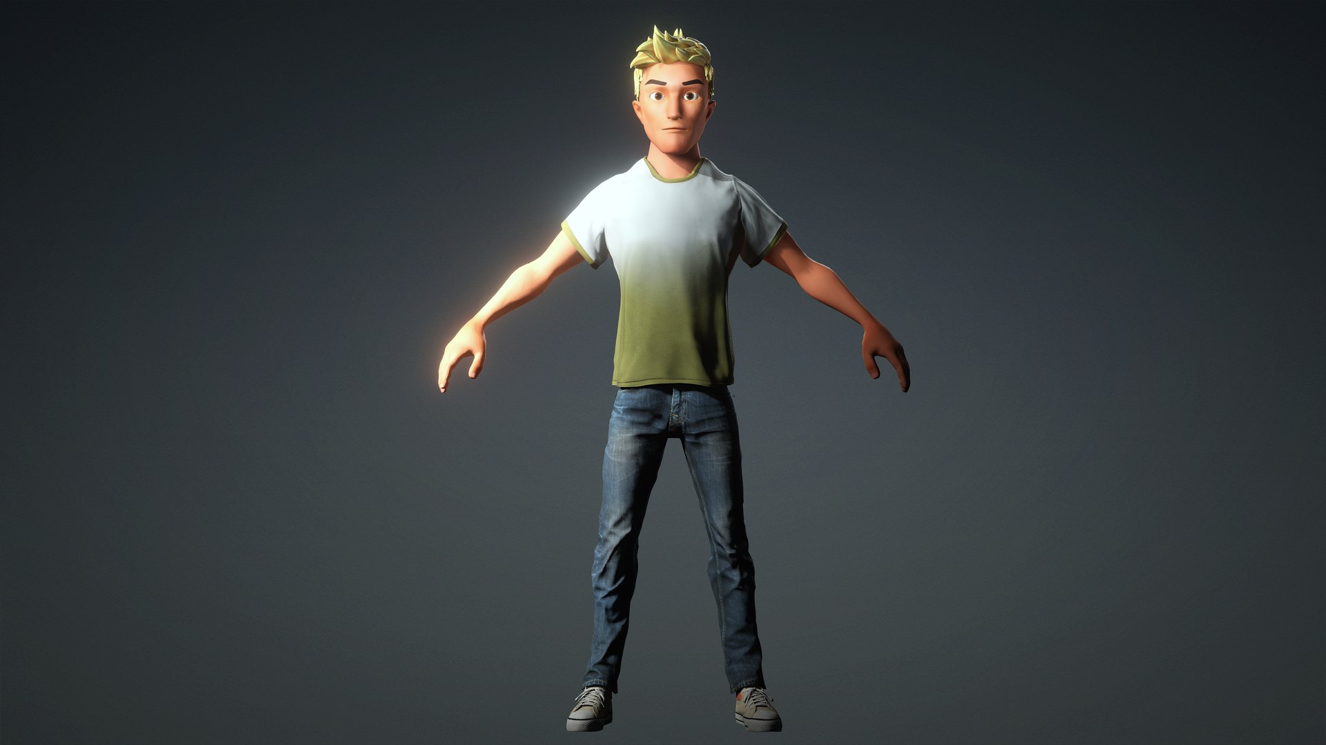 Cartoon Character Rigged 3D Model - TurboSquid 2288923