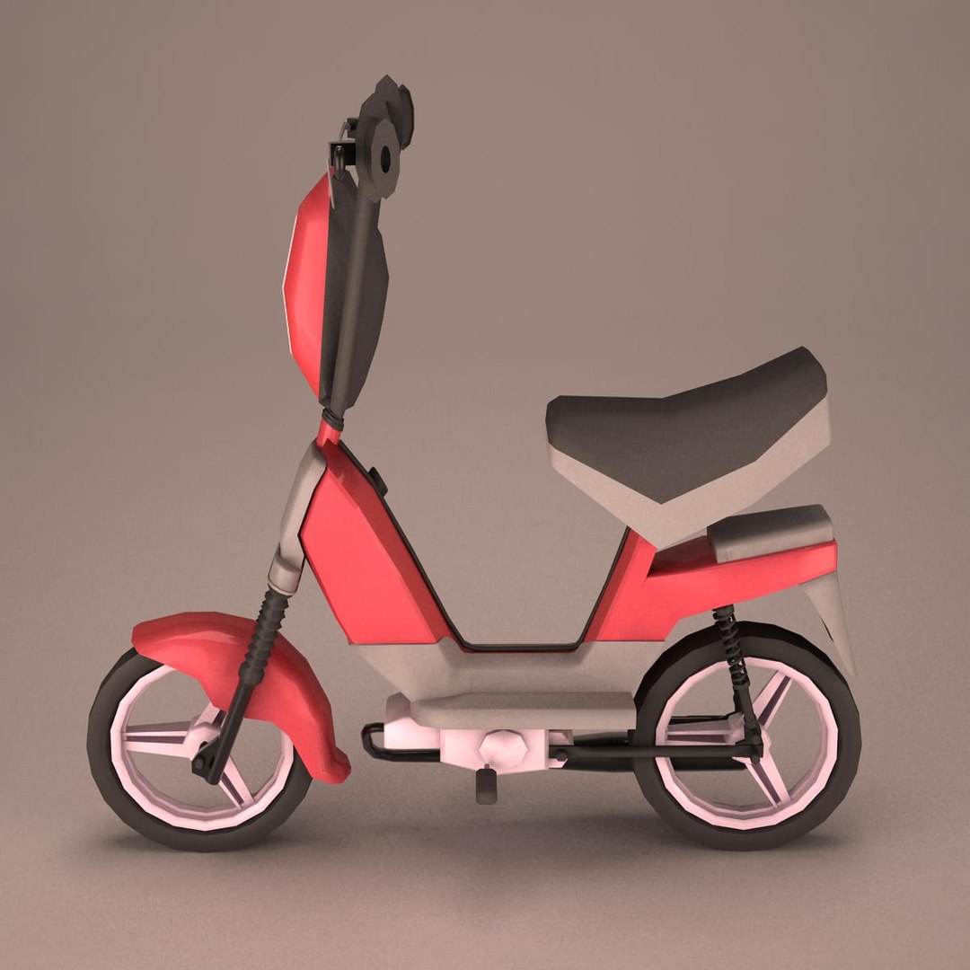 3d cartoon scooter motorcycle