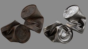 Crushed Food Can 05 model