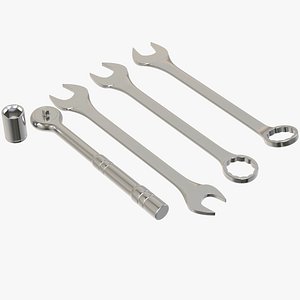 3D wrenches ratchet tools set