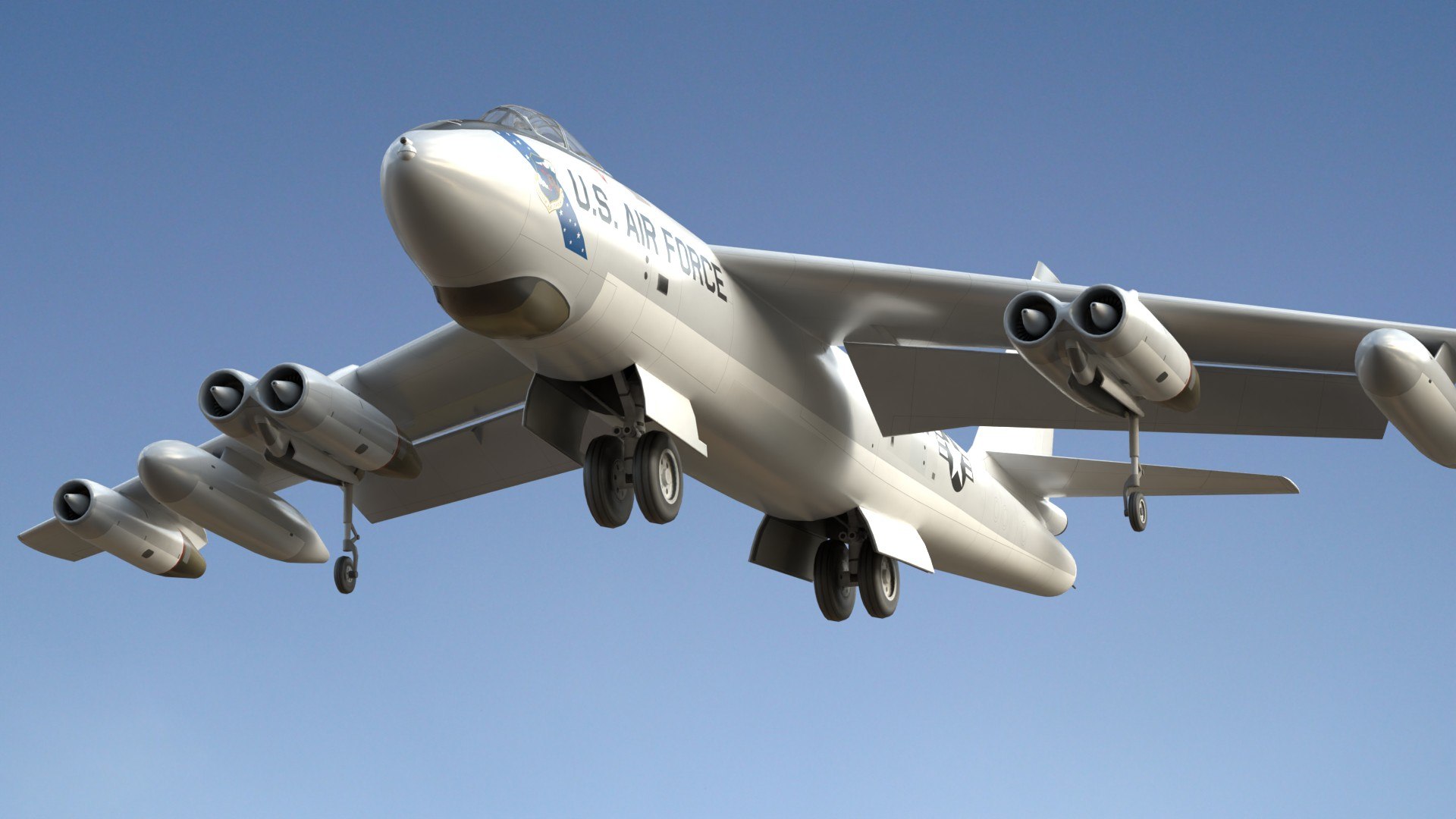 Boeing B47 Stratojet model https://p.turbosquid.com/ts-thumb/lb/xnVQFW/ge/b47pr25/jpg/1753004282/1920x1080/fit_q87/757bfd355d5e62d8d796a664733dc1ea143b1e68/b47pr25.jpg