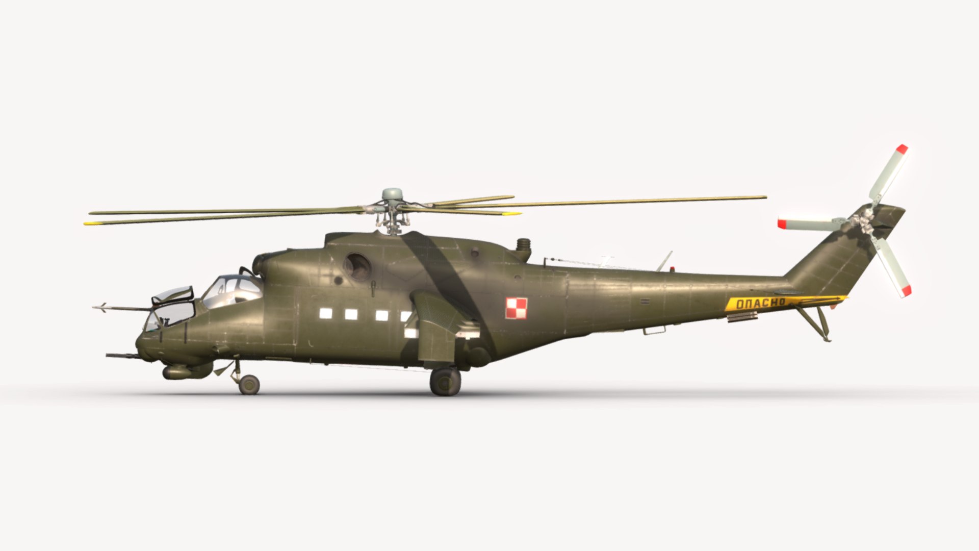 Mil MI-24D Hind Polish Air Force 3D Model - TurboSquid 2101043
