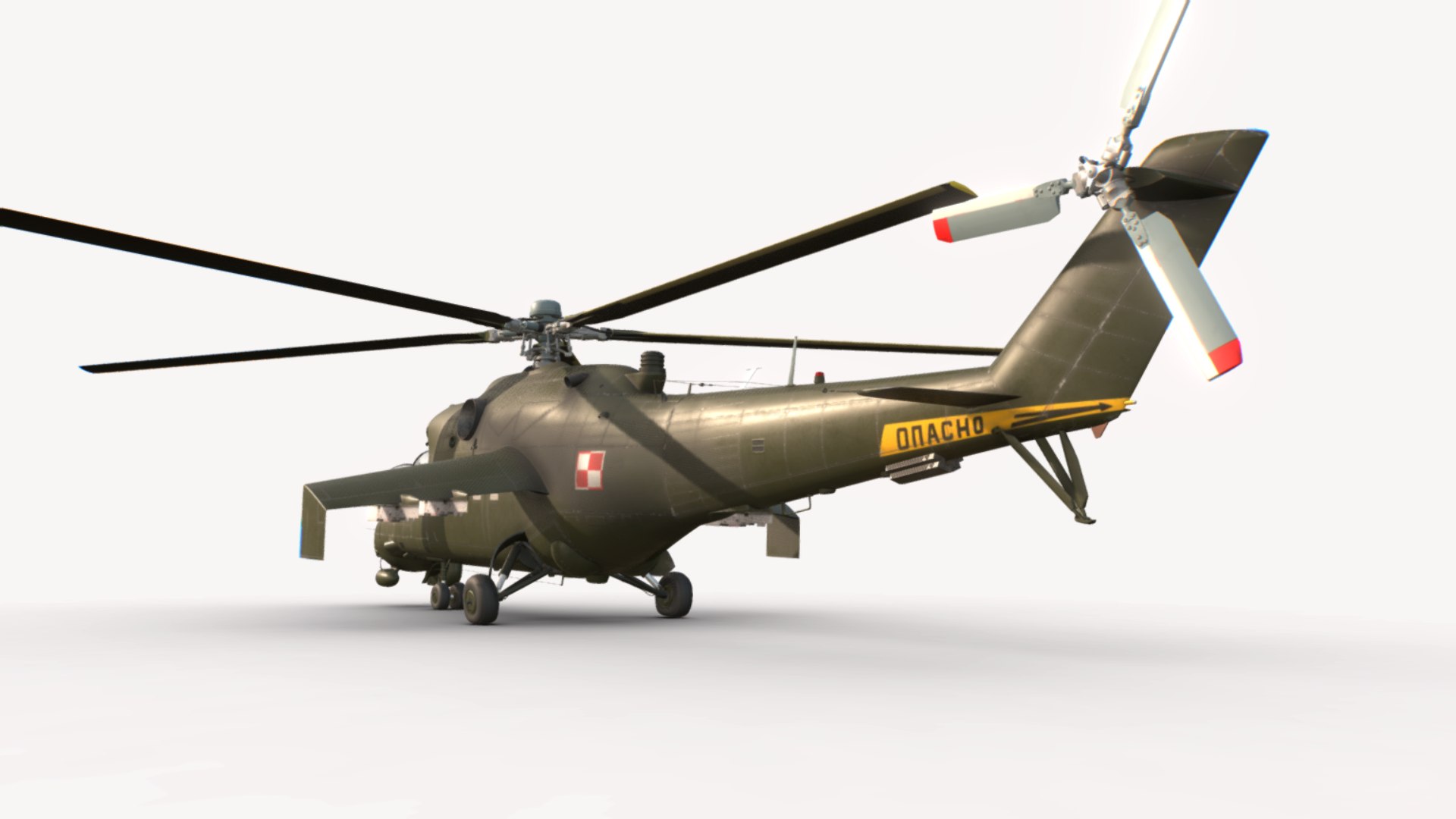 Mil MI-24D Hind Polish Air Force 3D Model - TurboSquid 2101043