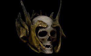 skull helmet 3D