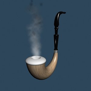calabash smoking pipe 3d model