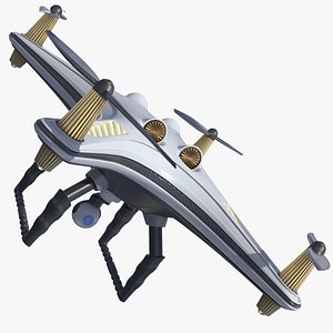 QuadCopter Drone PBR 3D model
