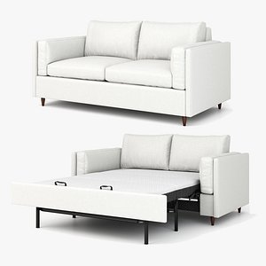 sofa bed transformed folded and unfolded two models