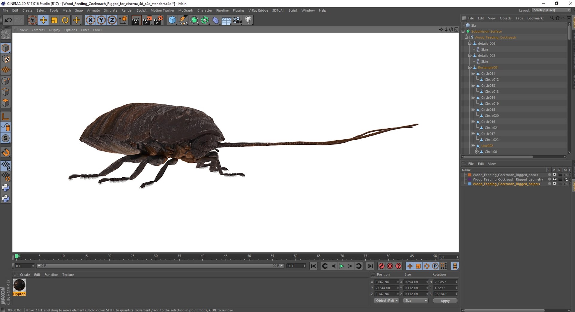 Wood Feeding Cockroach Rigged for Cinema 4D 3D https://p.turbosquid.com/ts-thumb/lc/5ORVxh/O0/woodfeedingcockroachriggedforcinema4d3dmodel028/jpg/1704827089/1920x1080/fit_q87/909cca2d36d71edc794e8da43ca1a36068e4179c/woodfeedingcockroachriggedforcinema4d3dmodel028.jpg