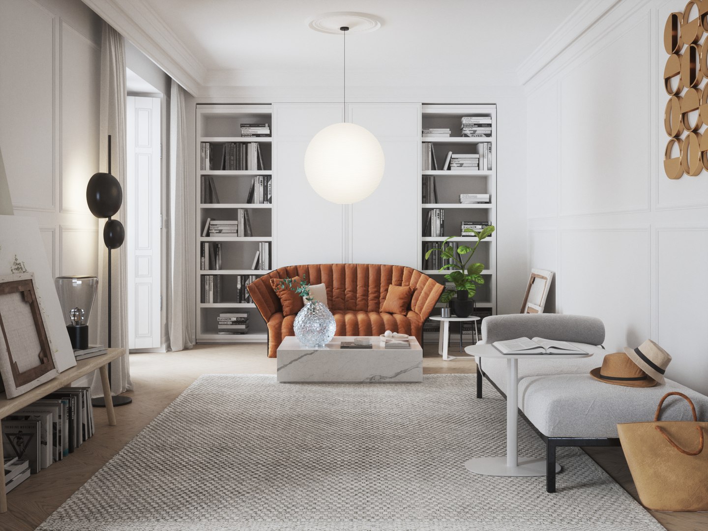 Eclectic Apartment Interior Scene For Cinema 4D And Octane Render 3D ...