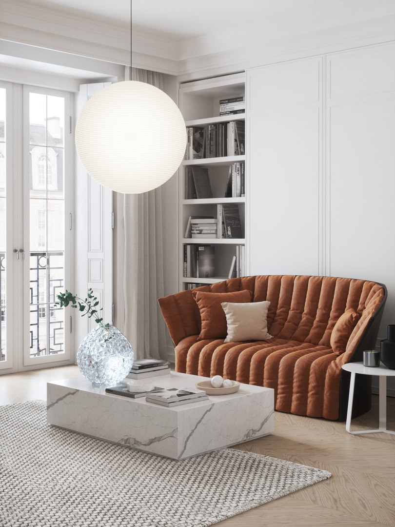 Eclectic Apartment Interior Scene For Cinema 4D And Octane Render 3D ...