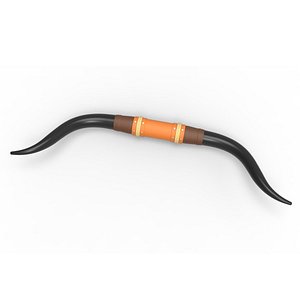 3D Bull horns for car ot truck Version 6 Scale 1 to 25