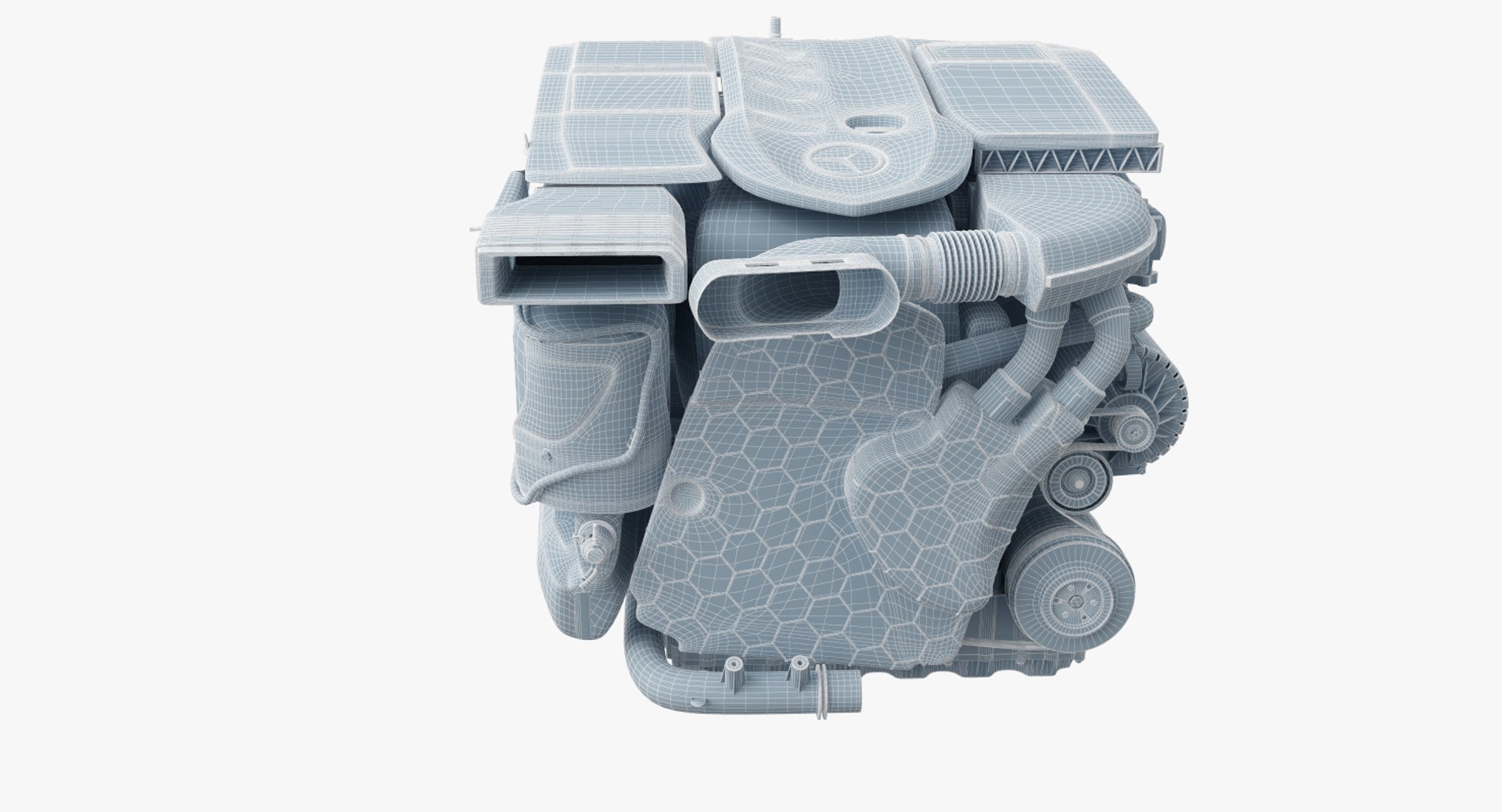 3D Mercedes Diesel Engine Om654 Model - TurboSquid 1204408