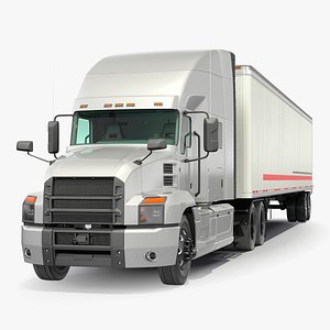Semi Truck with Trailer Generic Simple Interior