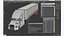 3D semi truck trailer generic