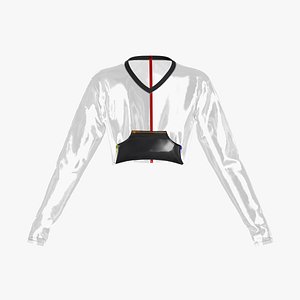 Female transparent longsleeve 3D