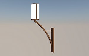3D model wall light fixture