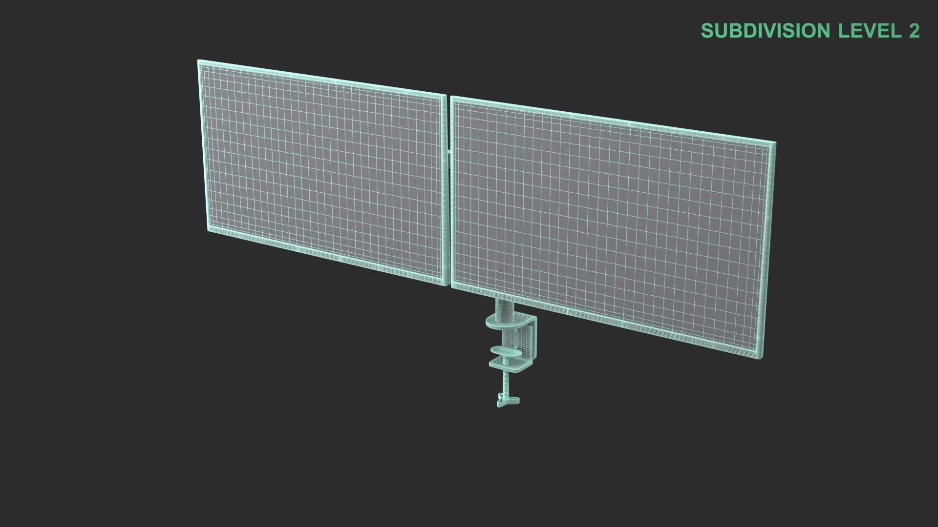 Dual Monitors With Stand 3D Model - TurboSquid 2389841