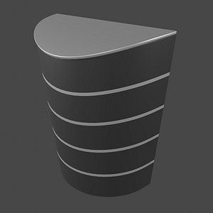 3D industrial dustbin