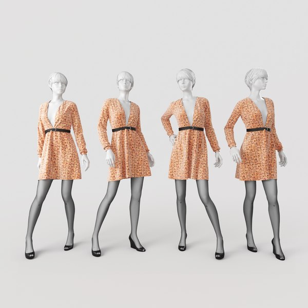 3d mannequin dress