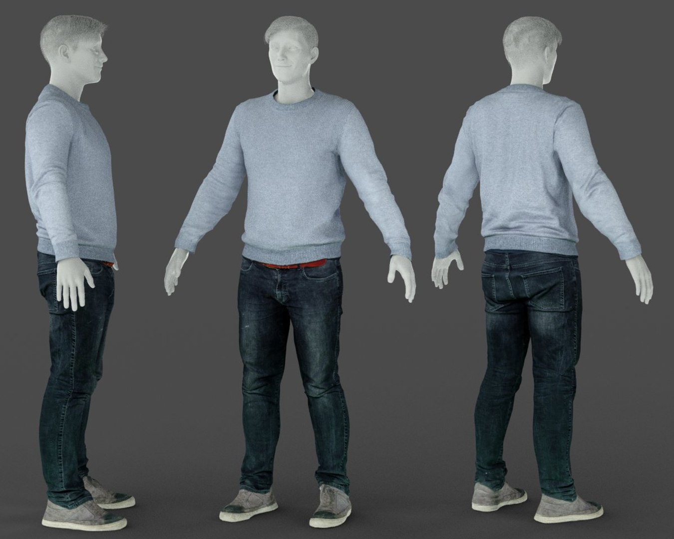 Male clothing outfit 3D model - TurboSquid 1329883