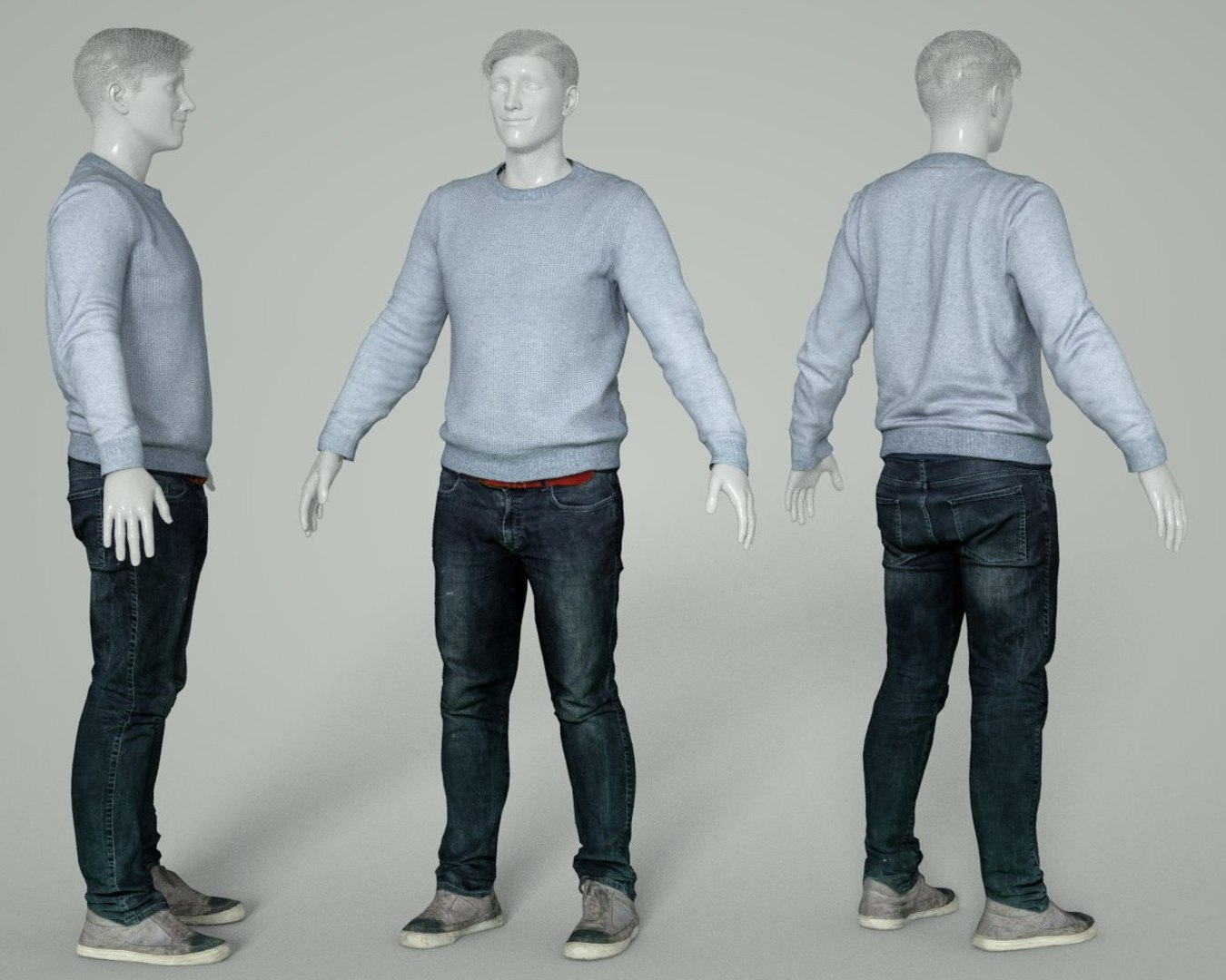 Male clothing outfit 3D model - TurboSquid 1329883