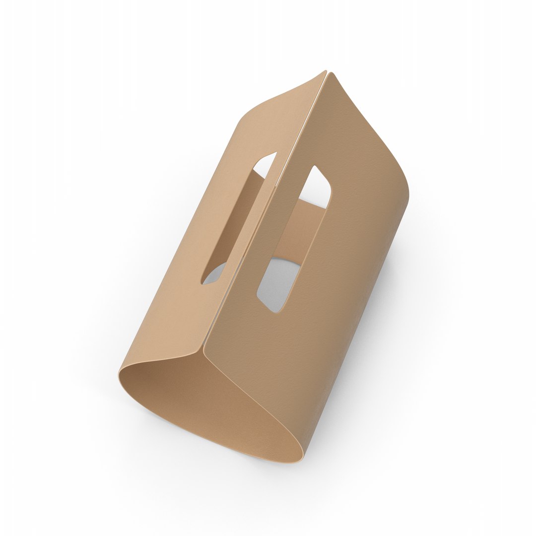 3D Brown Paper Coffee Cup Carrier TurboSquid 2060992