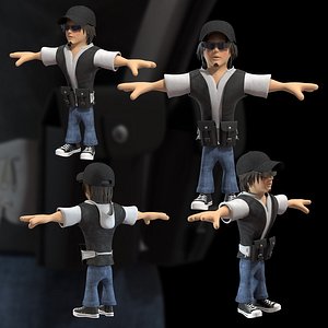 3d man cartoon character