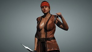 Female Pirate Henchwoman 3D model