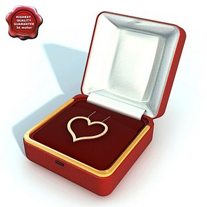 3d model necklace heart