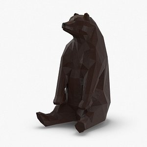 bear---sitting 3D model