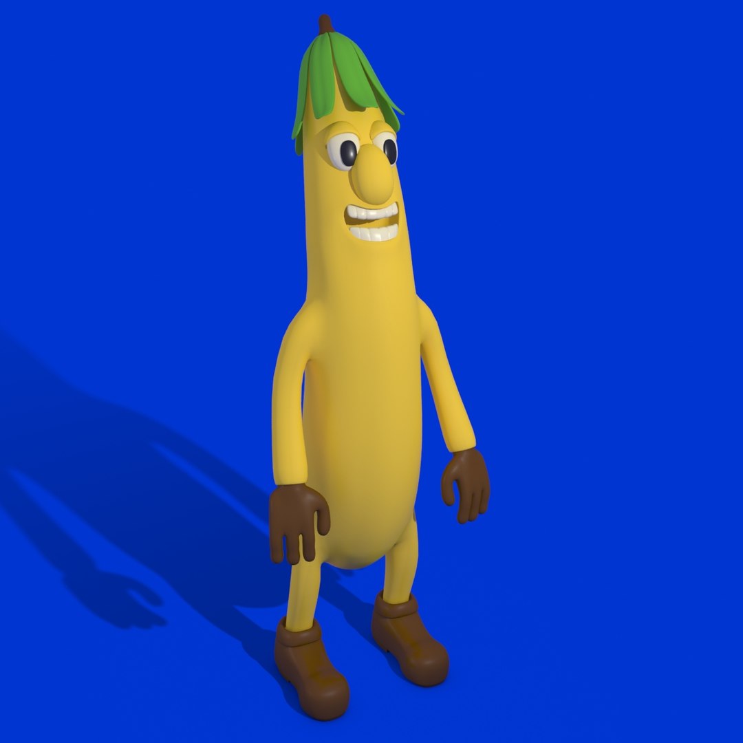 3ds max banana character