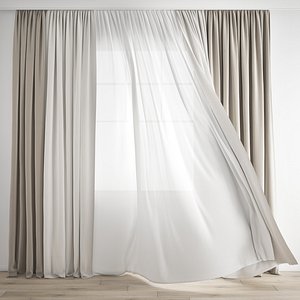 Curtain 266-Wind blowing effect 1
