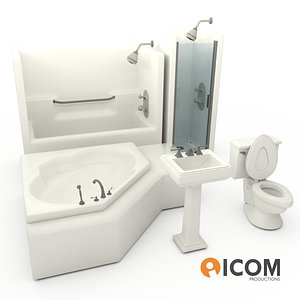 bathroom set 3d model