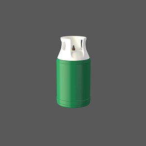 LPG Cylinder Green 3D
