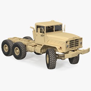 3D M939 Military Truck Light Rigged