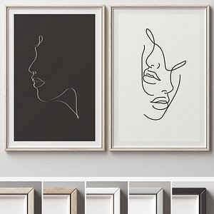 Picture Frames Set-367 3D model