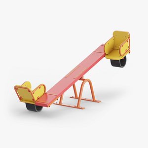 Playground Seesaw 01 Red