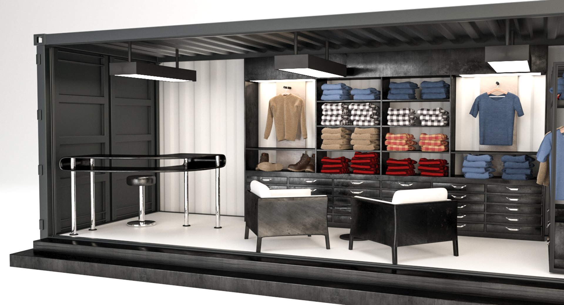 3D Container Store - TurboSquid 1230247