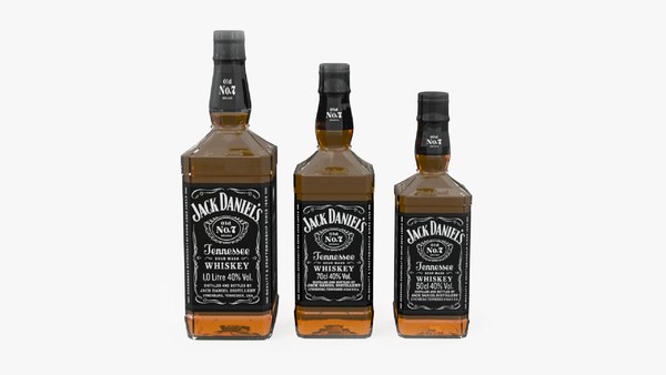 3D Jack Daniels Whiskey Bottles PBR