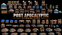 Post Apocalyptic Kitbash Pack 70 Assets